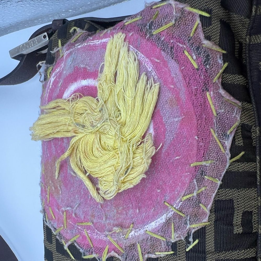 Fendi Zucca Floral Baguette - Picture 11 of 11